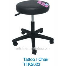Alta qualidade profissional altura ajustável cadeira de tatuagem forma redonda